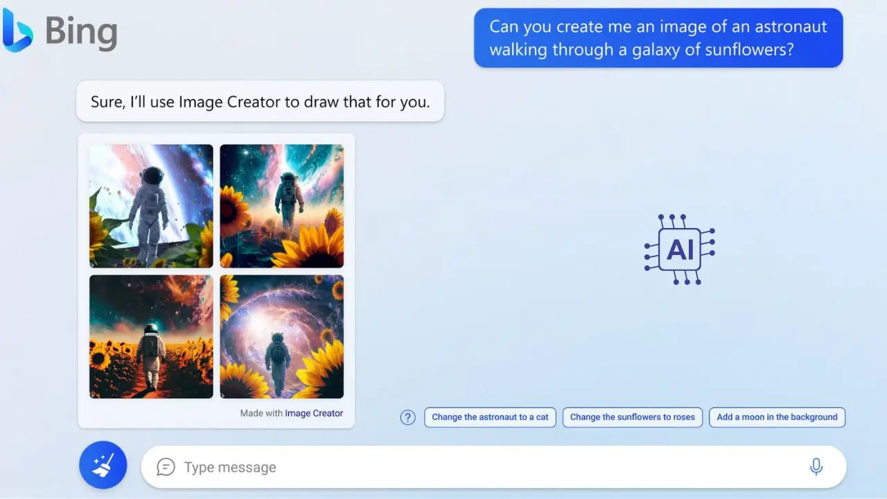 Lire la suite à propos de l’article Bing Image Creator de Microsoft : Révolutionner la Création Visuelle Époustouflant